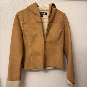 Vintage Bebe Camel Teddy Jacket